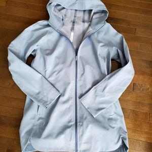 Lululemon Glyde Along Soft shell, Size 10 Chambray pale blue